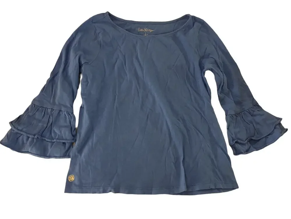 Lily Pulitzer Blue Shirt 8-10